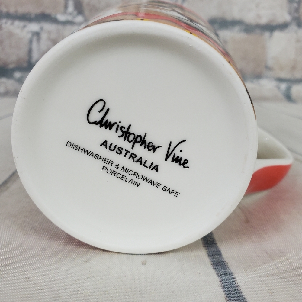 Christopher Vine Tabby Elf Cat Coffee Mug Australia Designer - Picture 2 of 8